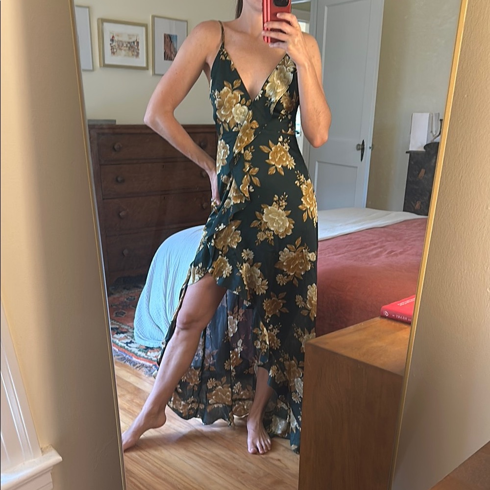 Floral Green Dress